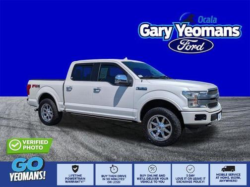 White Platinum Clearcoat Metallic 2018 Ford F-150 Platinum