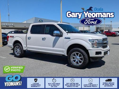White Platinum Clearcoat Metallic 2018 Ford F-150 Platinum