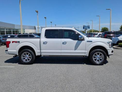 White Platinum Clearcoat Metallic 2018 Ford F-150 Platinum