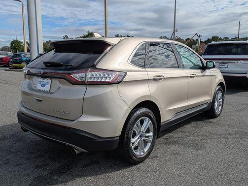 White Gold 2018 Ford Edge Titanium