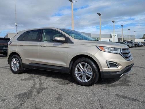 White Gold 2018 Ford Edge Titanium