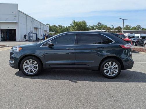 Stone Blue Metallic 2022 Ford Edge Titanium