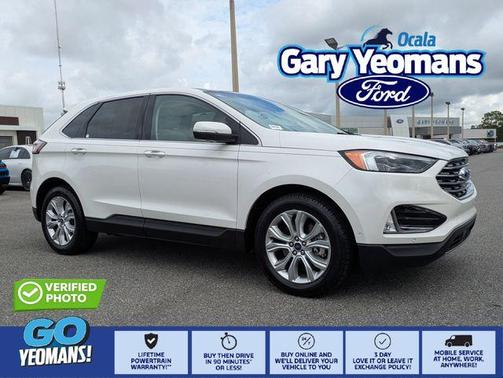 White Metallic 2020 Ford Edge Titanium