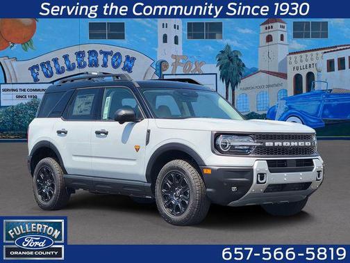 SPACE WHITE METALLIC 2026 Ford Bronco Sport Badlands