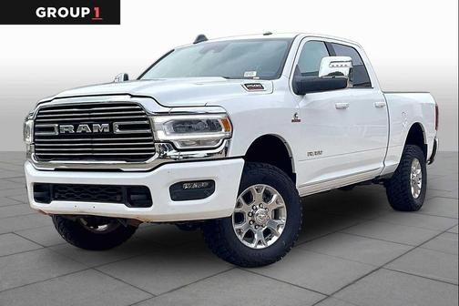 Bright White Clearcoat 2024 RAM 2500 Laramie Crew Cab 4x4 6'4' Box