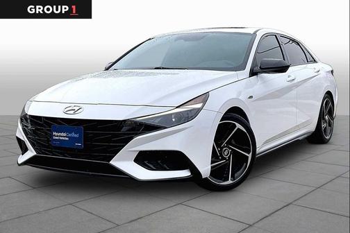 Ceramic White 2022 Hyundai ELANTRA N Line