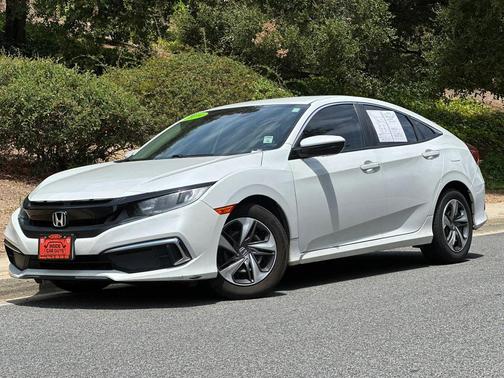 Platinum White Pearl 2019 Honda Civic LX