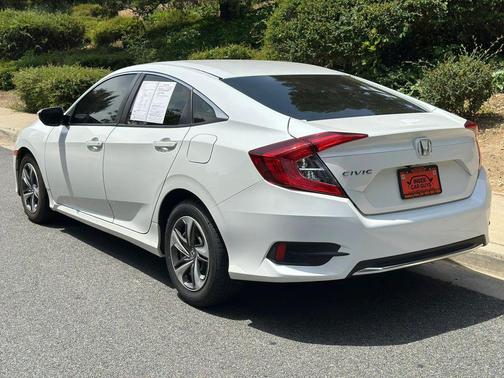 Platinum White Pearl 2019 Honda Civic LX