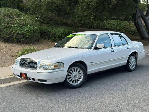 Vibrant White Clearcoat 2010 Mercury Grand Marquis LS Sedan 4D