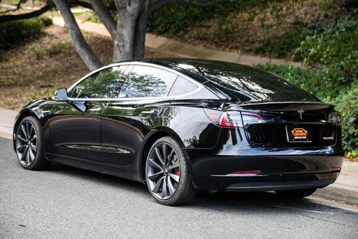Solid Black 2020 Tesla Model 3 Performance