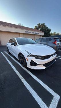 Glacial White Pearl 2022 Kia K5 GT-Line