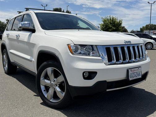 Stone White Clearcoat 2012 Jeep Grand Cherokee Overland