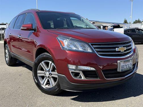 Burgundy 2017 Chevrolet Traverse 1LT