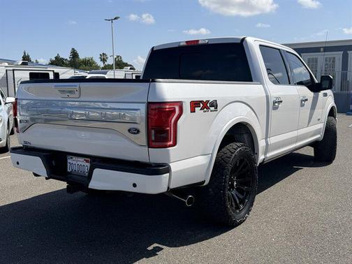 White Platinum Metallic Tri-Coat 2017 Ford F-150 Platinum