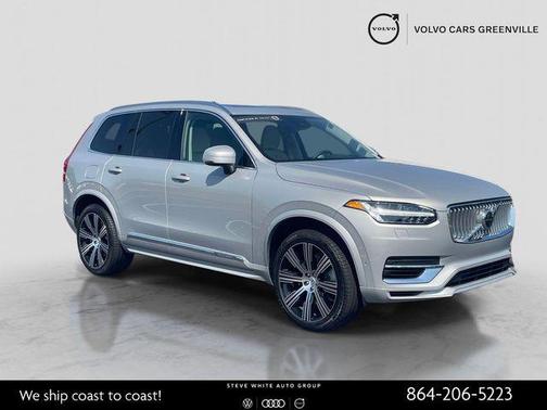 Silver Dawn Metallic 2024 Volvo XC90 Recharge Plug-In Hybrid T8 Ultimate Bright Theme 7-Seater
