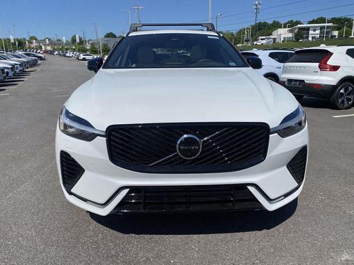 Crystal White Metallic 2026 Volvo XC60 Plug-In Hybrid Plus, T8 AWD Electric/Gasoline, Dark