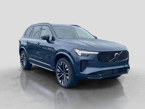 Denim Blue Metallic 2026 Volvo XC90 Plug-In Hybrid Ultra Dark Theme, T8 AWD, Electric/Gasoline, 7 Seats