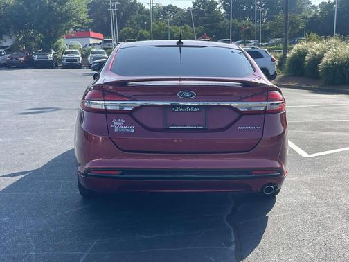 Red 2017 Ford Fusion Energi Titanium