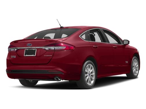 Red 2017 Ford Fusion Energi Titanium