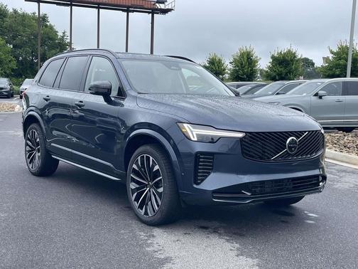 Denim Blue Metallic 2026 Volvo XC90 Ultra Dark Theme, B6 AWD Gas (mild hybrid), Gasoline, 6 Seats