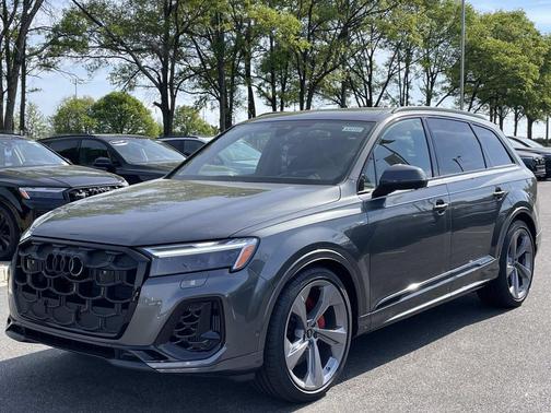 Gray 2026 Audi Q7 55 Prestige