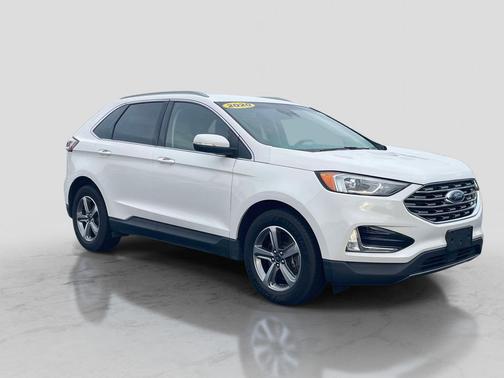 Star White Metallic Tri-Coat 2020 Ford Edge SEL