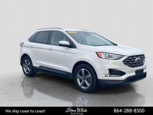 Star White Metallic Tri-Coat 2020 Ford Edge SEL