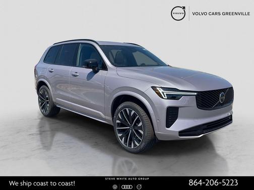 Aurora Silver 2026 Volvo XC90 Ultra Dark Theme, B6 AWD Gas (mild hybrid), Gasoline, 7 Seats