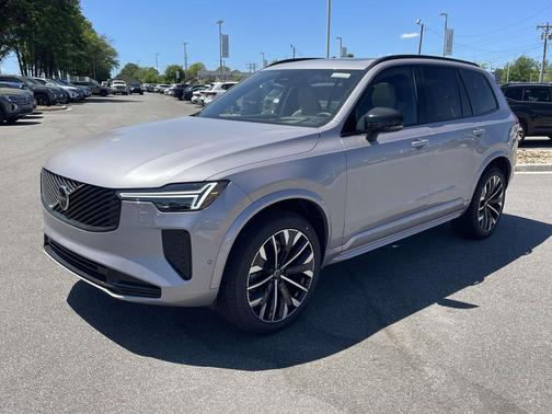 Aurora Silver 2026 Volvo XC90 Ultra Dark Theme, B6 AWD Gas (mild hybrid), Gasoline, 7 Seats