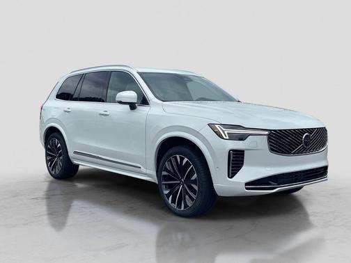 Crystal White Pearl 2026 Volvo XC90 Plug-In Hybrid Plus, T8 AWD, Electric/Gasoline, Bright, 7 Seats