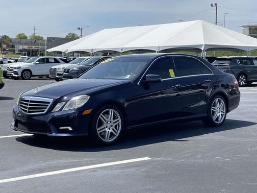 Blue 2010 Mercedes-Benz E-Class 4MATIC