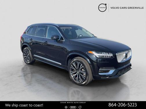 Onyx Black Metallic 2025 Volvo XC90 Plug-In Hybrid T8 Core 7-Seater