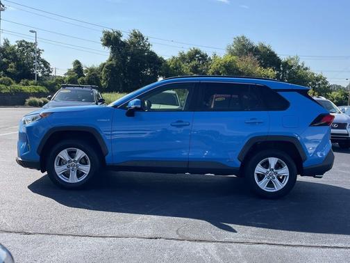 Blue Flame 2021 Toyota RAV4 Hybrid XLE