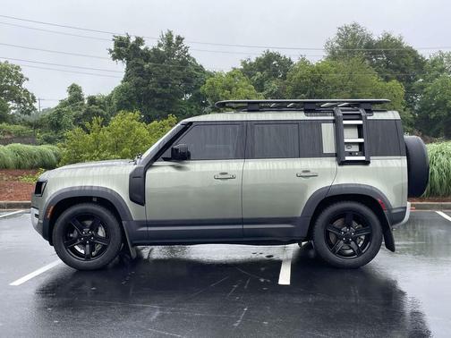 Pangea Green Metallic 2023 Land Rover Defender 110 SE