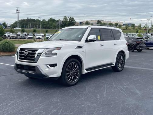 Aspen White Tricoat 2021 Nissan Armada Platinum 4WD