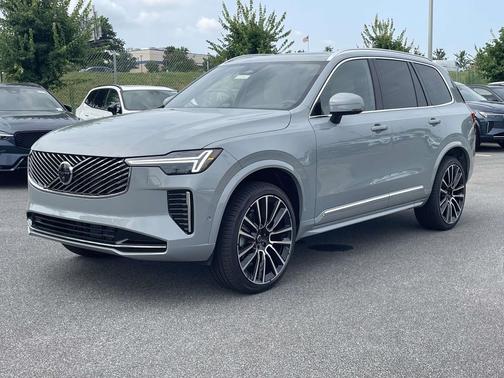 Vapour Grey Metallic 2026 Volvo XC90 Plus, B6 AWD Gas (mild hybrid), Gasoline, Bright, 7 Seats