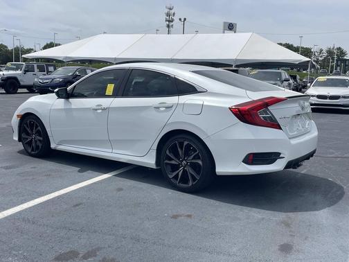 Platinum White Pearl 2019 Honda Civic Sport