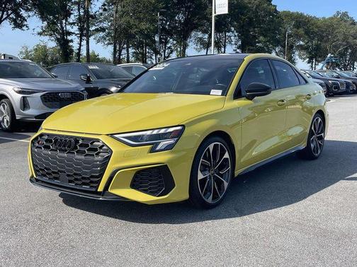 Python Yellow Metallic 2024 Audi S3 Premium Plus TFSI quattro S tronic