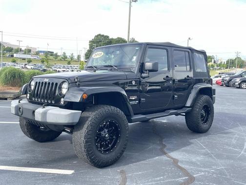 Black Clearcoat 2015 Jeep Wrangler Unlimited Sahara