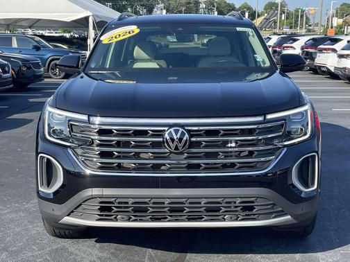 deep black pearl 2026 Volkswagen Atlas 2.0T SE w/Technology