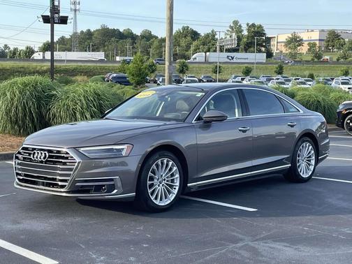 Gray 2019 Audi A8 55