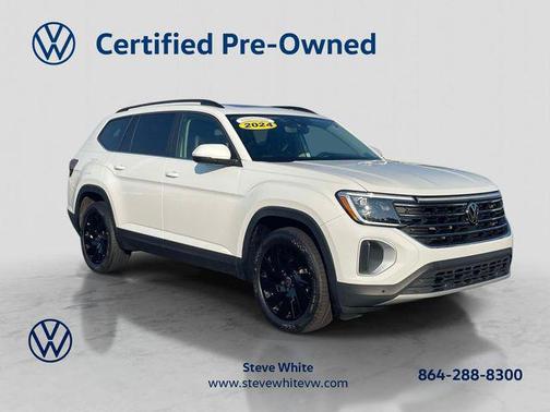 Pure White 2024 Volkswagen Atlas 2.0T SE w/Technology