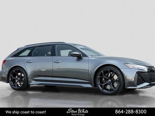 Gray 2024 Audi RS 6 Avant 4.0T