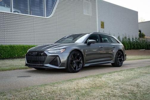 Gray 2024 Audi RS 6 Avant 4.0T