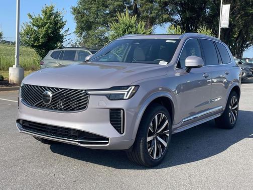 Aurora Silver 2026 Volvo XC90 Core, B5 AWD Gas (mild hybrid), Gasoline, Bright, 7 Seats
