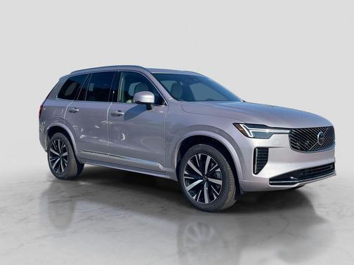 Aurora Silver 2026 Volvo XC90 Core, B5 AWD Gas (mild hybrid), Gasoline, Bright, 7 Seats