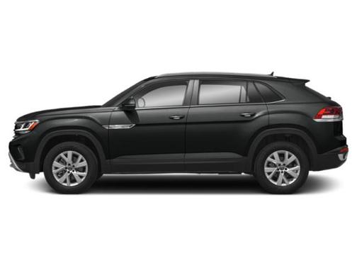 Deep Black Pearl 2021 Volkswagen Atlas Cross Sport 3.6L V6 SE w/Technology R-Line