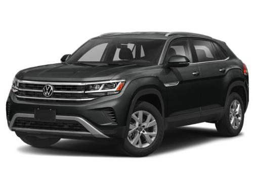 Deep Black Pearl 2021 Volkswagen Atlas Cross Sport 3.6L V6 SE w/Technology R-Line