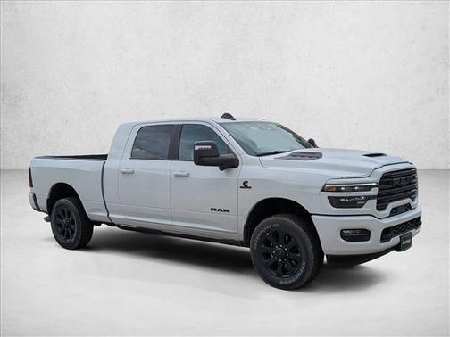 Bright White Clearcoat 2026 RAM 3500 Laramie Mega Cab 4x4 6'4' Box