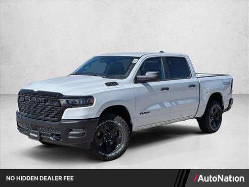Bright White Clearcoat 2026 RAM 1500 Warlock Crew Cab 4x4 5'7' Box